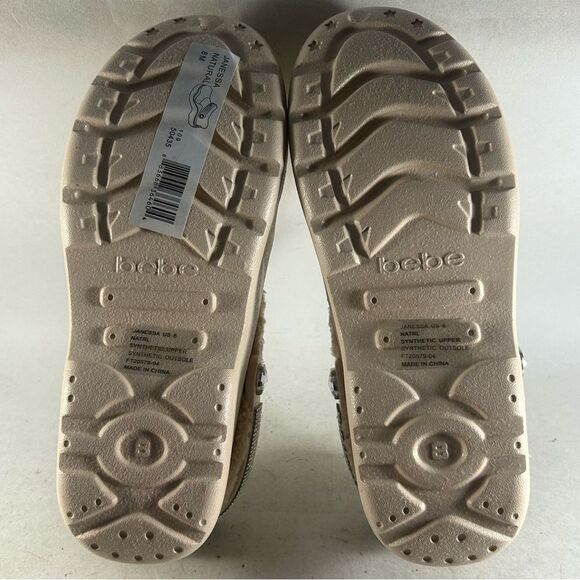 Bebe Janessa Women’s Clogs Lined Shoes Natural Tan Size 8 - Picture 7 of 8